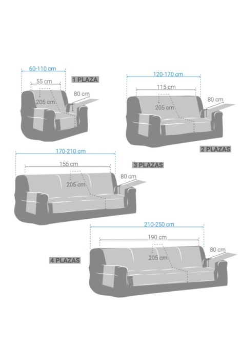 Cubre Sofá Antideslizante Montblanc