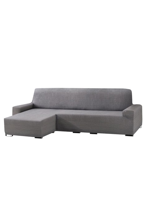 Chaise Longue Ajustable Aquiles Corto gris izquierdo