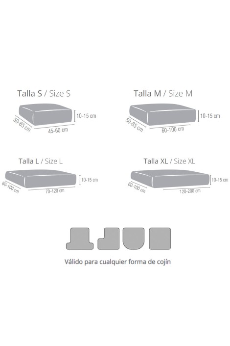 medidas Funda Asiento y Respaldo Thor