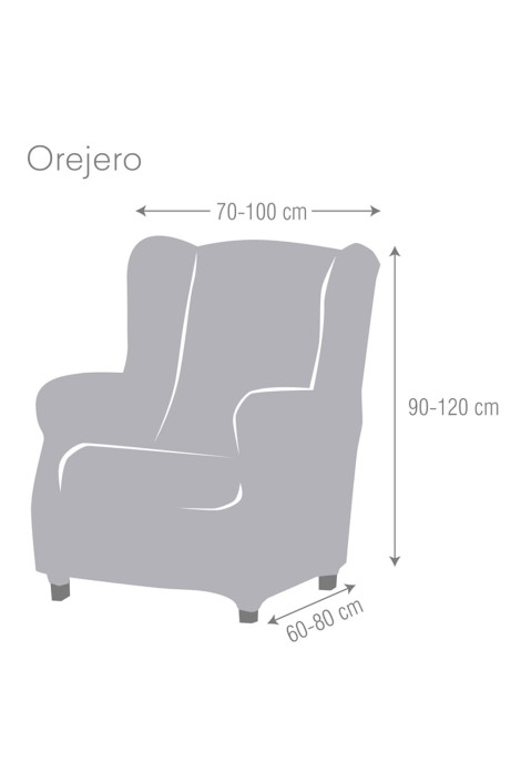 Medida Funda Sofá Sillón Orejero Roc