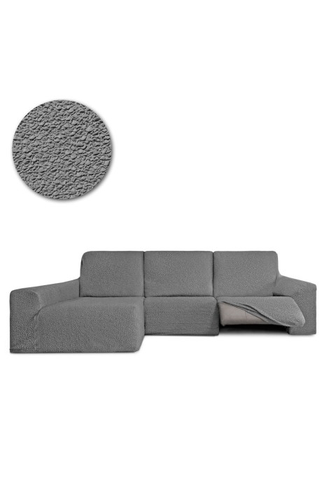 Funda Sofá Chaise Longue Relax Roc Largo gris