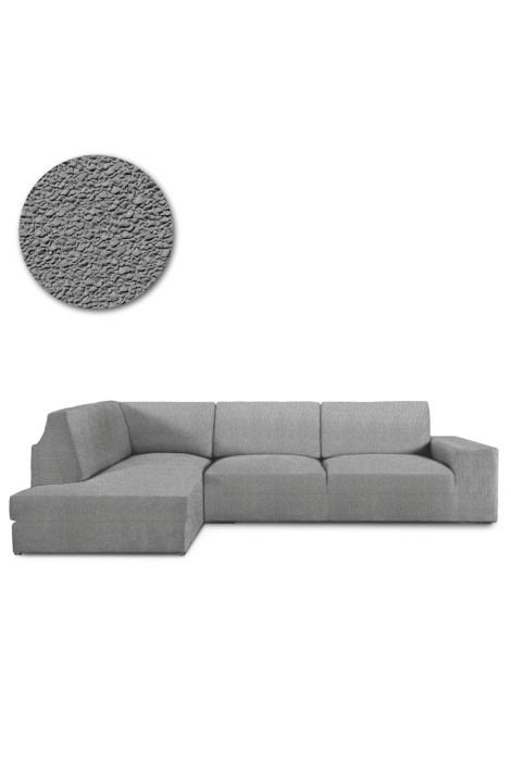 Funda Chaise Longue con Respaldo Rinconera Roc gris