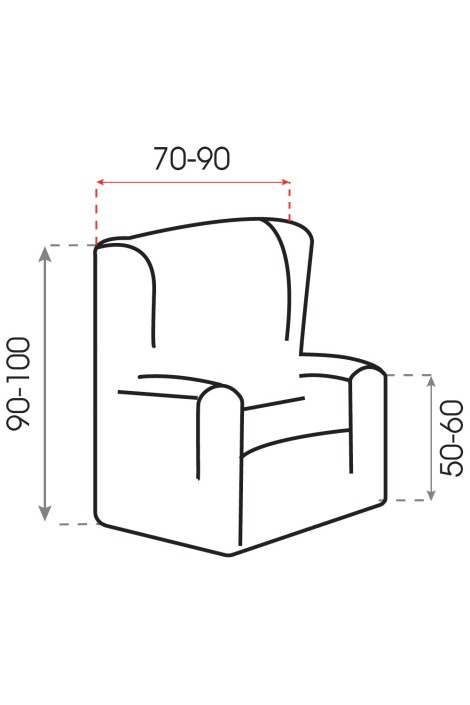 Funda sofá Orejero Toronto medidas