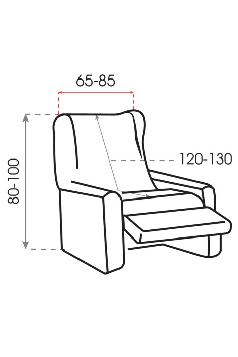 Funda de sofá Relax Miró medidas