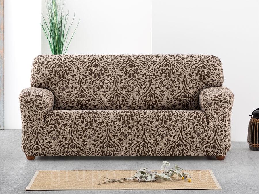 Fundas de sofá, funda de tela elástica para sofá, funda de sofá estampada  de poliéster y elastano, fundas protectoras de muebles, para sofá biplaza